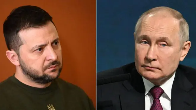ज़ेंलेंस्की और पुतिन