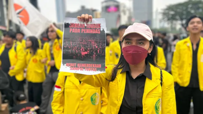 Demo mahasiswa UI dan FMN.