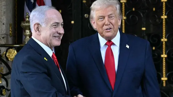 Биньямин Нетаньяху и Дональд Трамп в резеденции Трампа Мар-о-Лаго во Флориде, 29 декабря 2025