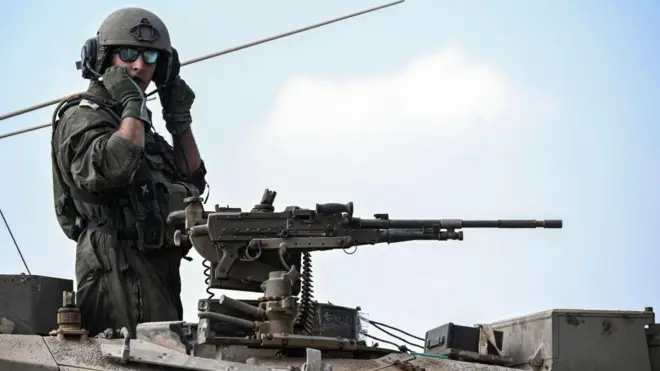 গাজা সীমান্তে জড়ো হওয়া ইসরায়েলি সেনা