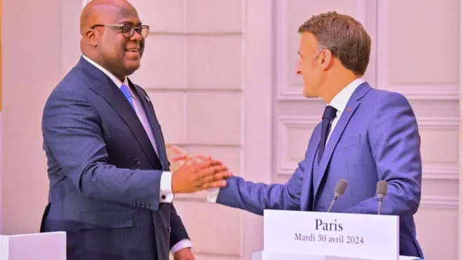 Tshisekedi na Macron