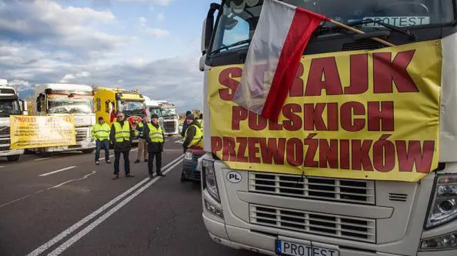 протест польських перевізників