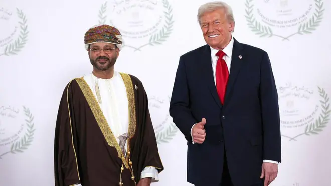 دونالد ترامپ و بدر بوسعیدی، وزیر خارجه عمان پاییز سال گذشته