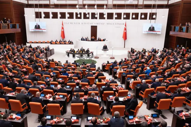 TBMM'nin 1 Ekim 2024'teki açılışından bir kare.