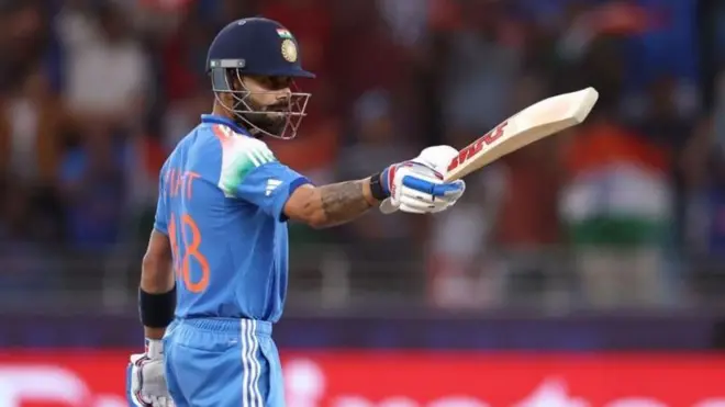 विराट कोहलीनं 84 धावांची खेळी केली.