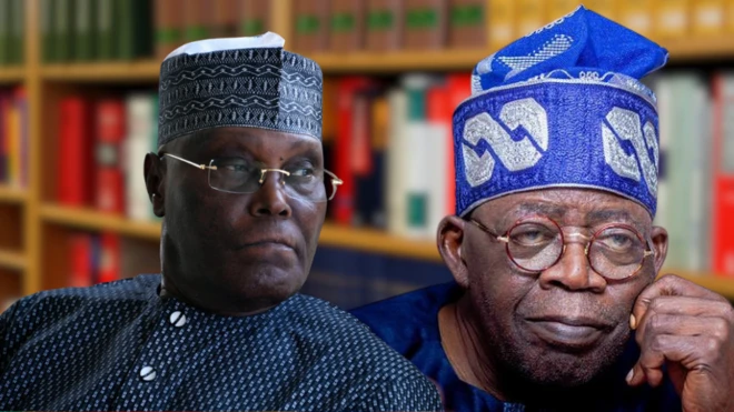 Aworan Atiku Abubakar ati Aarẹ Bola Tinubu