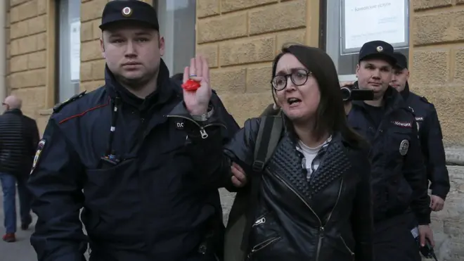 Елена Григорьева участвовала в многочисленных акциях протеста