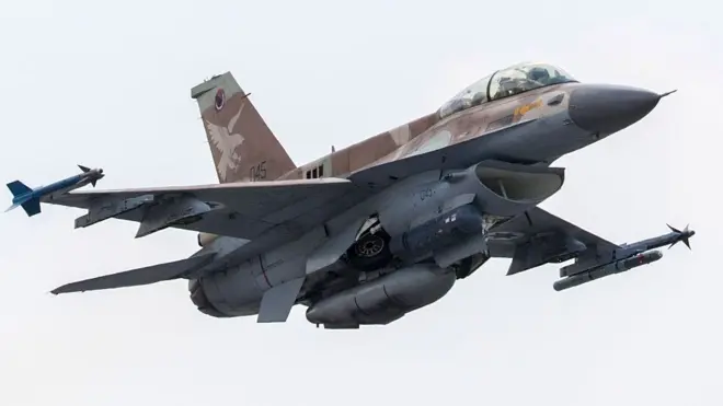 ఇజ్రాయెల్‌కు చెందిన ఎఫ్-16 యుద్ధవిమానం (ప్రతీకాత్మక చిత్రం)