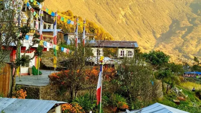 尼泊爾村莊（圖片來源：Amrit Sharma）