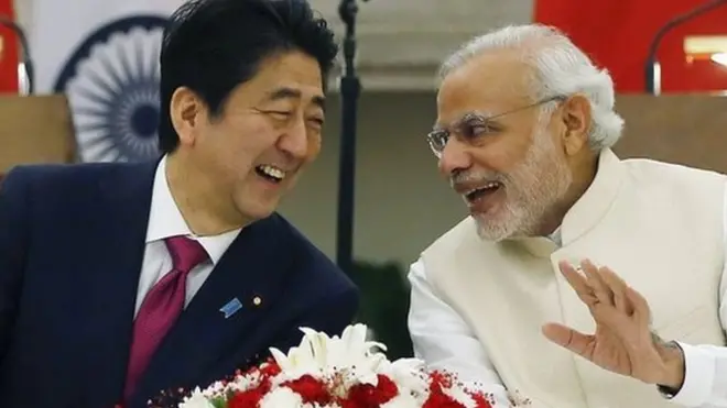 मोदी, शिंजो आबे, भारत, जापान