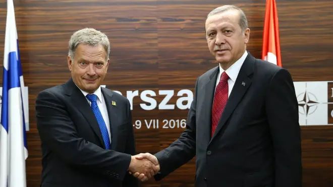 Finlandiya Cumhurbaşkanı Niinistö ve Cumhurbaşkanı Erdoğan