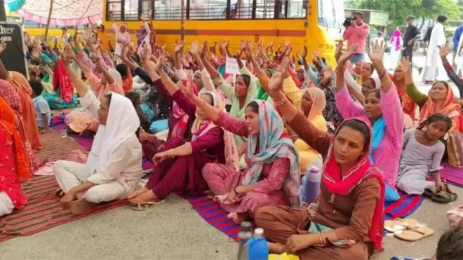 అమృత్‌సర్‌లో ఆందోళనకు దిగిన క్రైస్తవులు