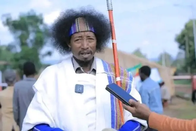 ባህላዊ መራሒ ብሄረ ጌዴኦ 'አባ ገዳ' ቢፎም ዋቆ 