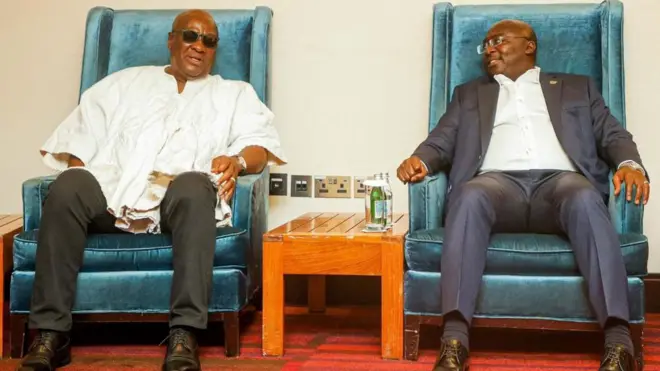 John Mahama and Ghana VP Bawumia sign peace pact