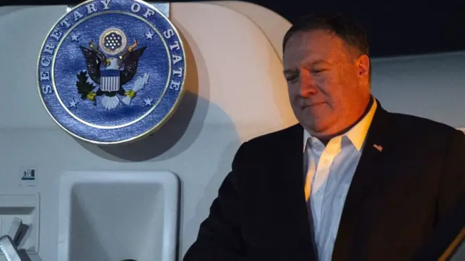 ABD Dışişleri Bakanı Mike Pompeo Irak'ta
