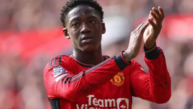 Kobbie Mainoo na tafa hannu