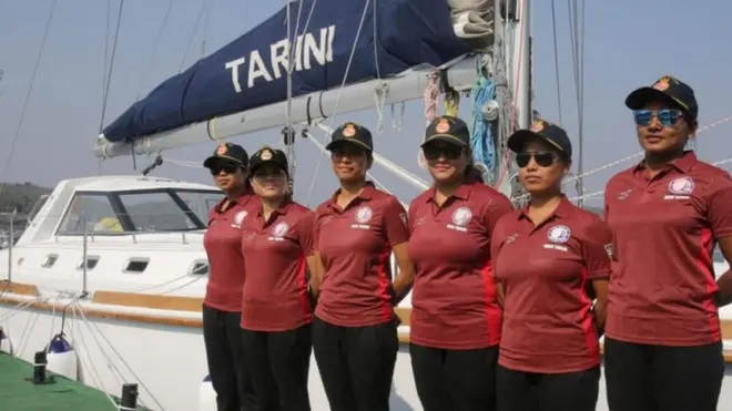 Indian Navy women's crew
