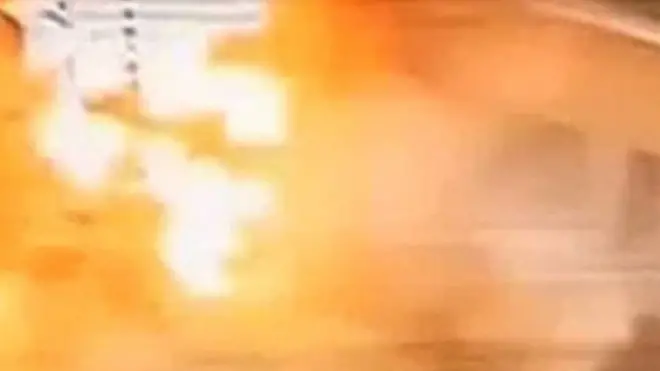 بالفيديو: لحظة تفجير كنيسة المرقسية بالإسكندرية