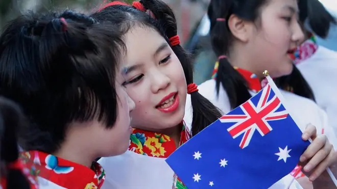 澳大利亚的中国移民激增。