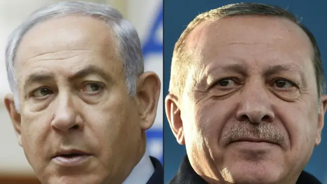 أرودغان (يمين) ونتنياهو