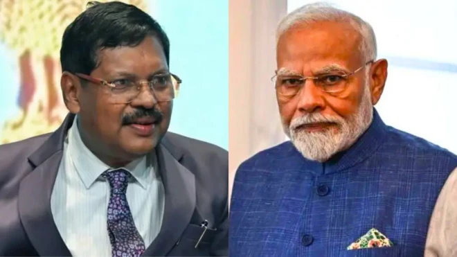 सरन्यायाधीश भूषण गवई आणि पंतप्रधान नरेंद्र मोदी