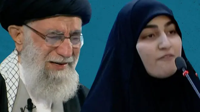 علي خامنئي وزينب سليماني