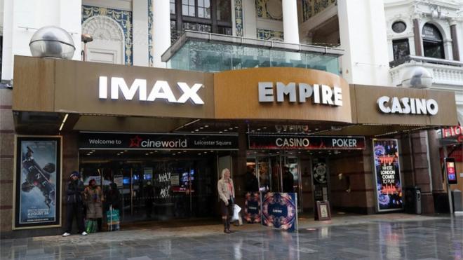 Один из тысяч закрытых в результате пандемии кинотеатров британской сети Cineworld