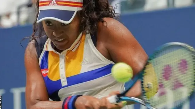 Naomi Osaka hit 22 winners, while Kerber fit hit only nine