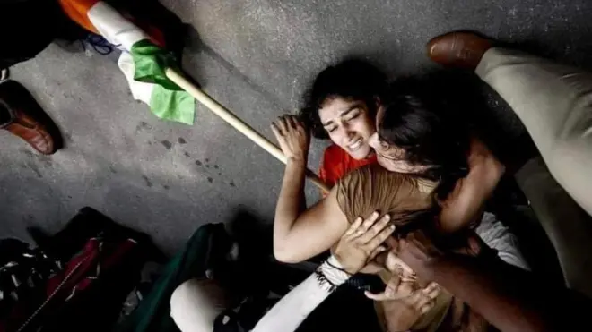 రెజ్లర్ల ఆందోళన