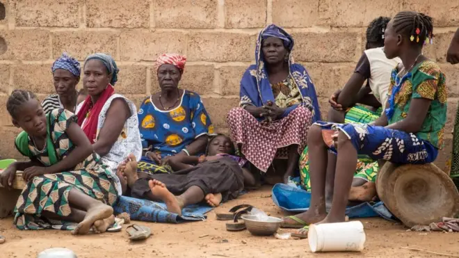 Des femmes déplacées du nord du Burkina Faso, le 13 juin 2019 à Ouagadougou