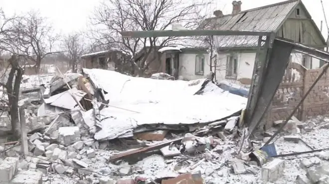 Разрушения в Авдеевке