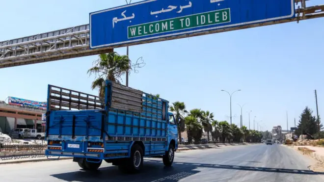 Грузовик в Идлибе