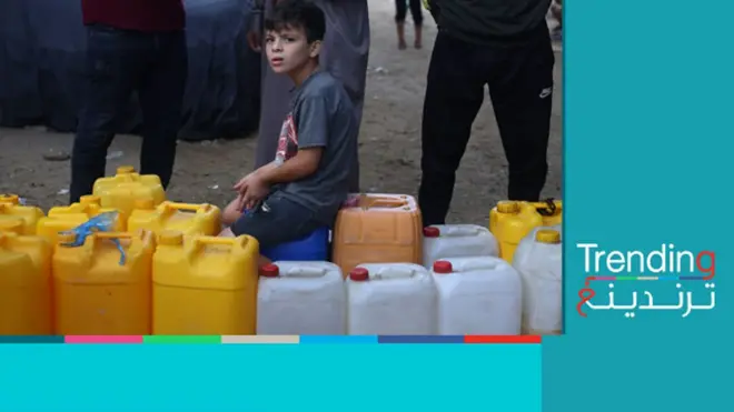 شرب مياه البحر في غزة بسبب شح المياه الصالحة للشرب