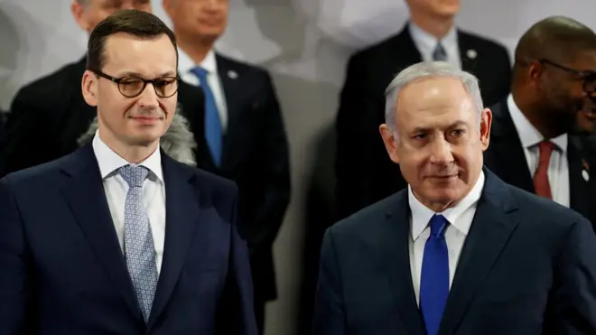Биньямин Нетаньяху на этой неделе находился с официальным визитом в Польше