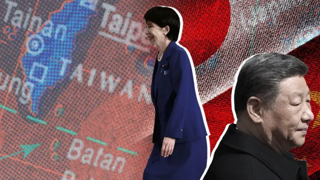 日本首相高市早苗與中國國家主席習近平