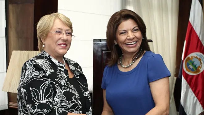 Michelle Bachelet y Laura Chinchilla