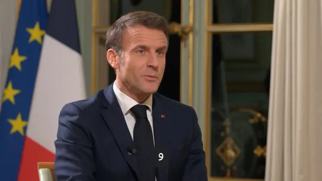 الرئيس الفرنسي إيمانويل ماكرون