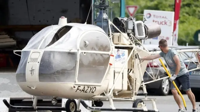 فرار میں استعمال ہونے والا ہیلی کاپٹر
