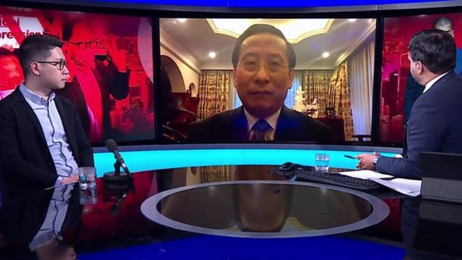 香港運動人士羅冠聰同中國智庫學者高志凱作客BBC《新聞之夜》節目