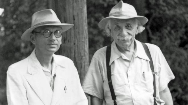 Kurt Gödel y Albert Einstein