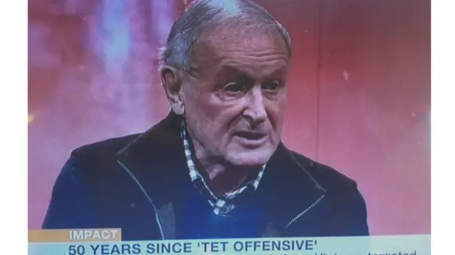 Ông Julian Pettifer vừa trả lời kênh BBC News về trận Mậu Thân nhân 50 năm sự kiện này