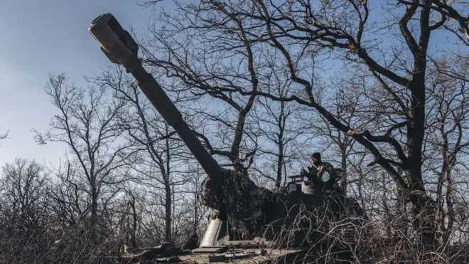 Українські військові на позиціях поблизу Бахмута, 8 січня