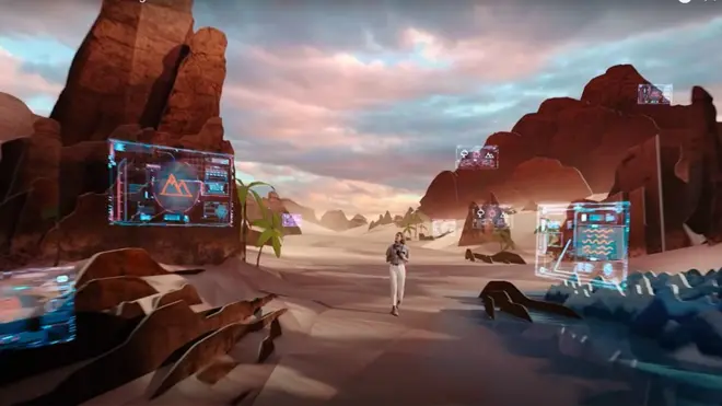 تبلیغی از نیون که وعده میدهد شهر مانند یک زمین بازی باشد