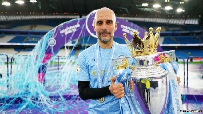 حصل غوارديولا على لقب الدوري الإنجليزي مع فريق مان سيتي ثلاث مرات في أربع سنوات