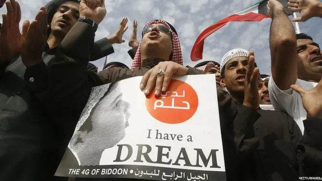 يعيش البدون بلا جنسية منذ استقلال الكويت في عام 1961