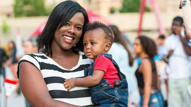 Mother and her newborn