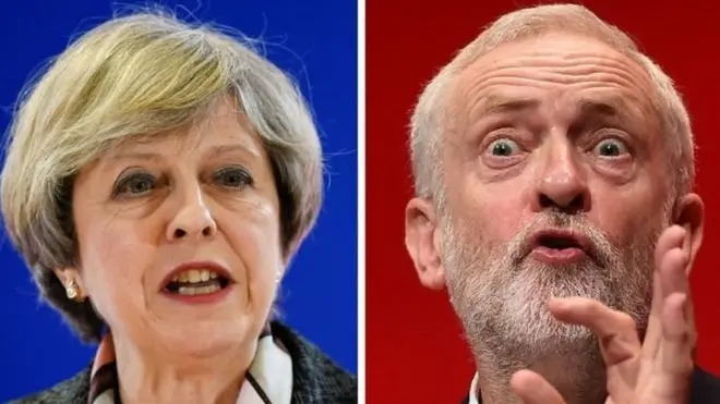 Mühafizəkar və Leyborist partiyalarının lideri Theresa May və Jeremy Corbyn bu seçkilərin lideri hesab olunur.