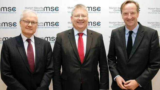 Alex Younger (bìa phải), cùng đại diện Pháp và Đức kêu gọi tiếp tục hợp tác an ninh hậu Brexit