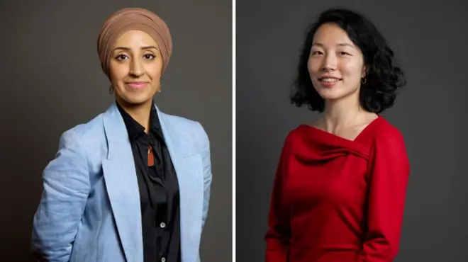 النائبتان عن حزب العمال البريطاني ابتسام محمد ويوين يانغ