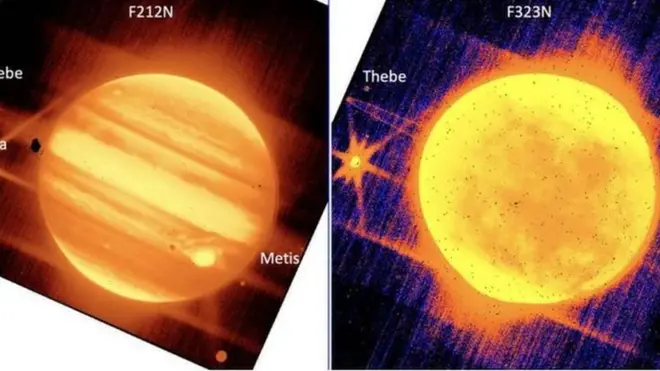 Las fotos tomadas por el telescopio James Webb a Júpiter.